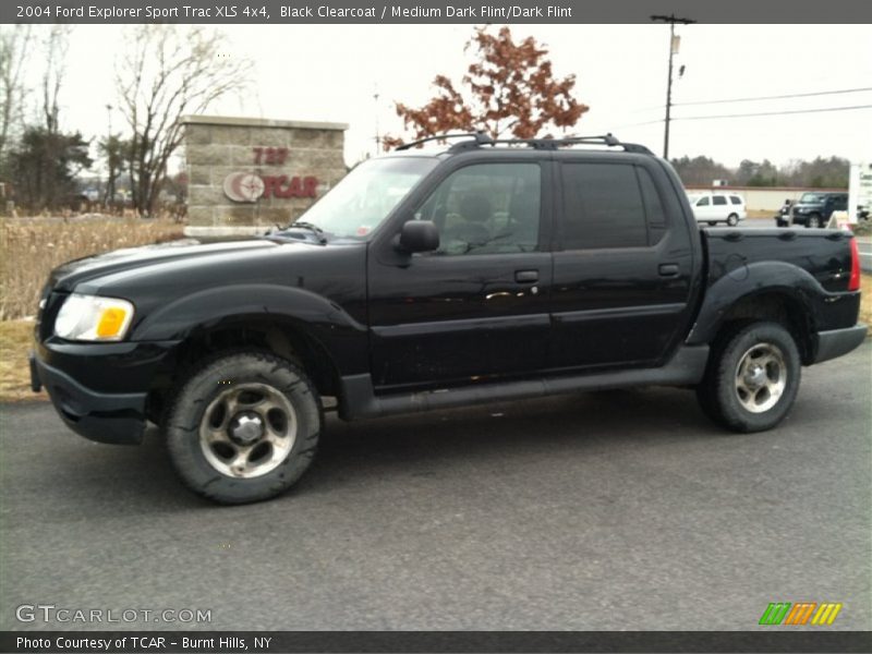 Black Clearcoat / Medium Dark Flint/Dark Flint 2004 Ford Explorer Sport Trac XLS 4x4