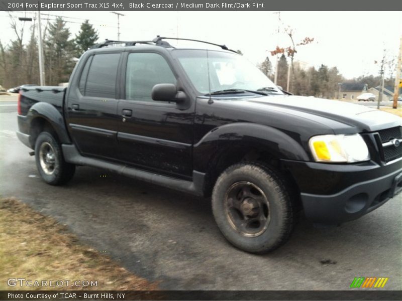 Black Clearcoat / Medium Dark Flint/Dark Flint 2004 Ford Explorer Sport Trac XLS 4x4