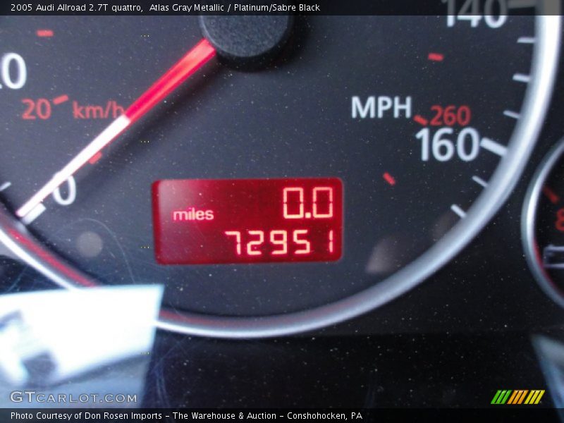 Atlas Gray Metallic / Platinum/Sabre Black 2005 Audi Allroad 2.7T quattro