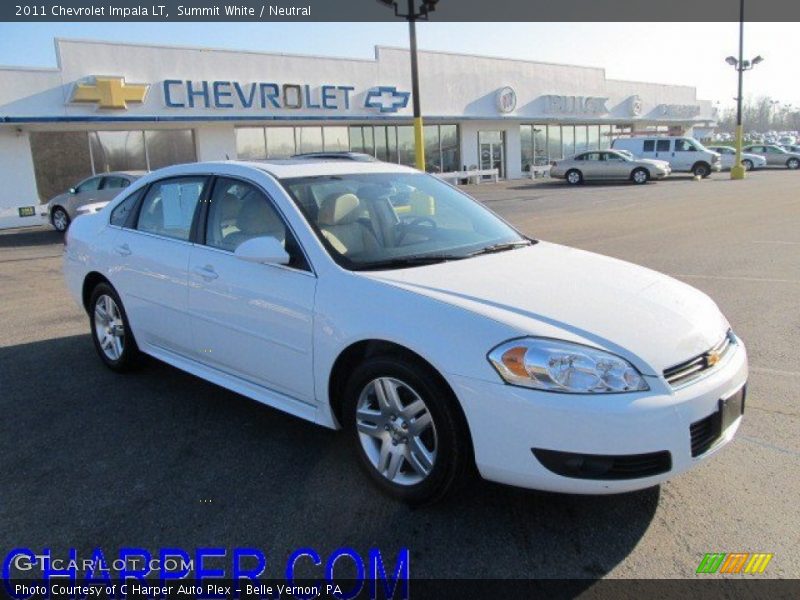 Summit White / Neutral 2011 Chevrolet Impala LT