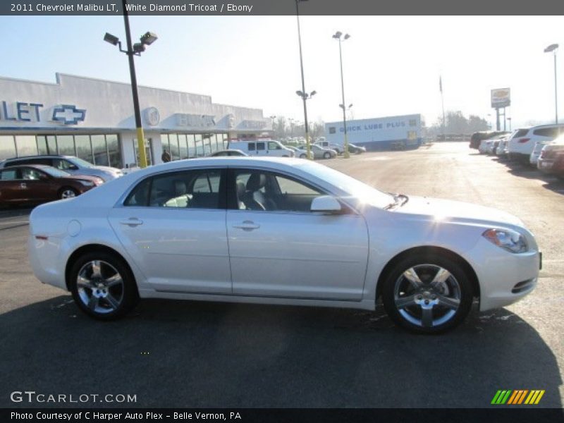 White Diamond Tricoat / Ebony 2011 Chevrolet Malibu LT