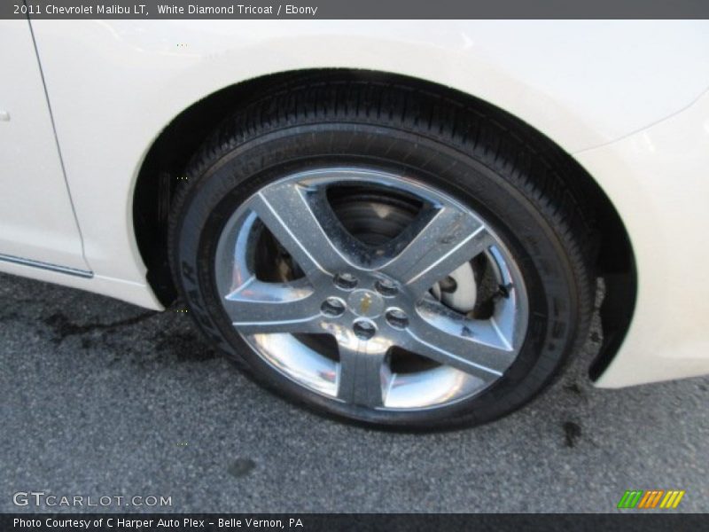 White Diamond Tricoat / Ebony 2011 Chevrolet Malibu LT