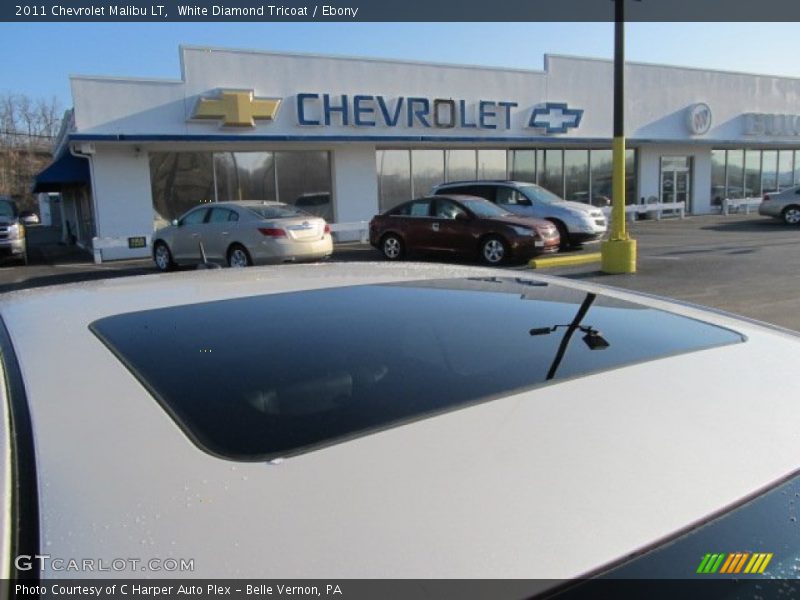 White Diamond Tricoat / Ebony 2011 Chevrolet Malibu LT