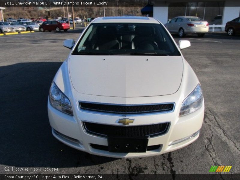 White Diamond Tricoat / Ebony 2011 Chevrolet Malibu LT