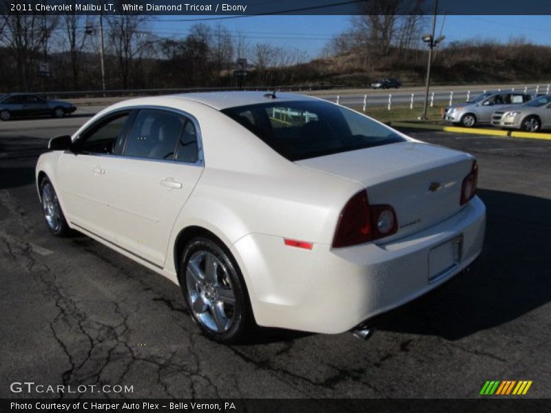 White Diamond Tricoat / Ebony 2011 Chevrolet Malibu LT
