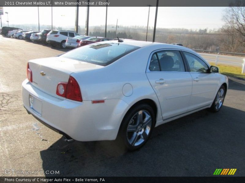 White Diamond Tricoat / Ebony 2011 Chevrolet Malibu LT