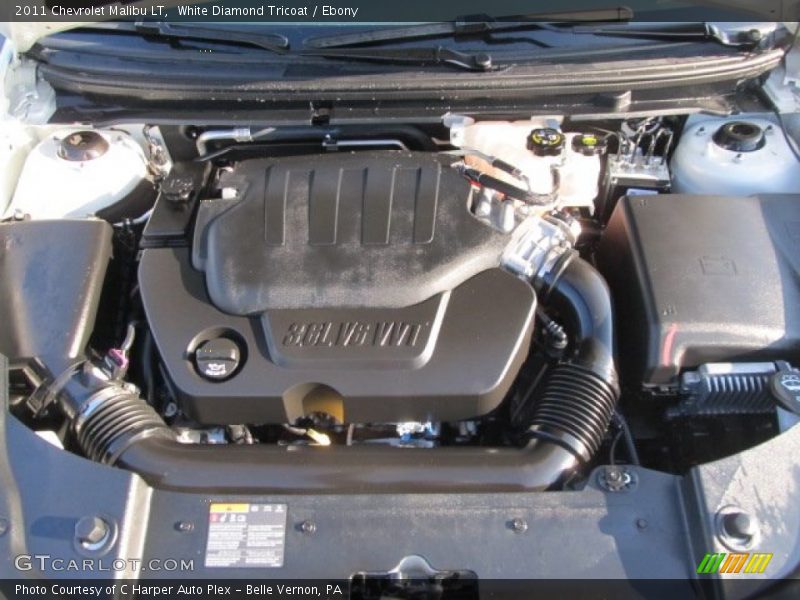White Diamond Tricoat / Ebony 2011 Chevrolet Malibu LT