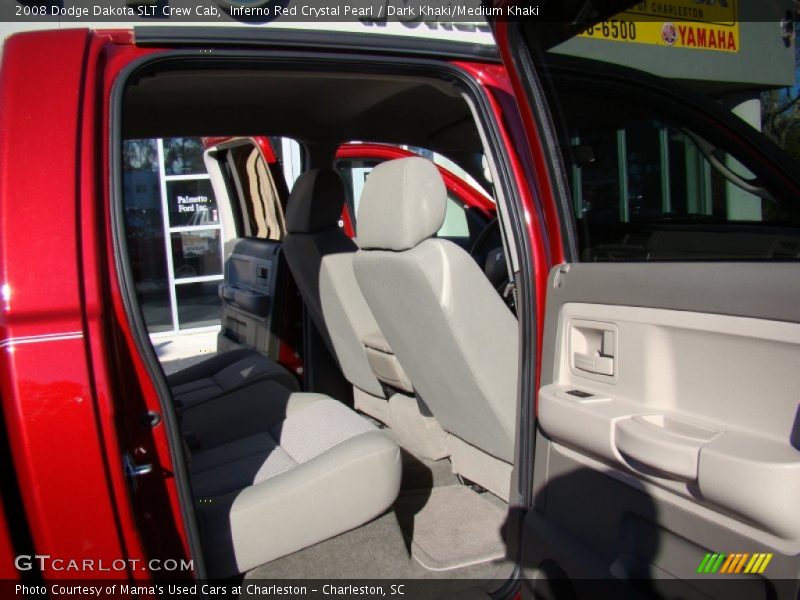 Inferno Red Crystal Pearl / Dark Khaki/Medium Khaki 2008 Dodge Dakota SLT Crew Cab