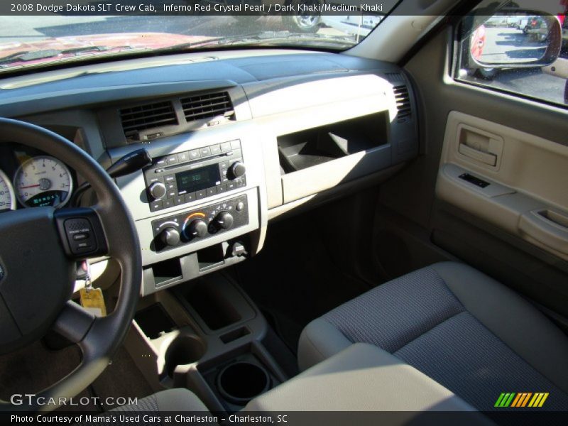 Inferno Red Crystal Pearl / Dark Khaki/Medium Khaki 2008 Dodge Dakota SLT Crew Cab