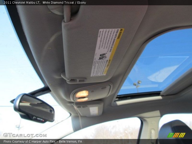 White Diamond Tricoat / Ebony 2011 Chevrolet Malibu LT