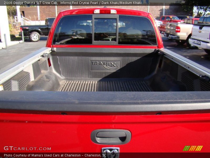 Inferno Red Crystal Pearl / Dark Khaki/Medium Khaki 2008 Dodge Dakota SLT Crew Cab
