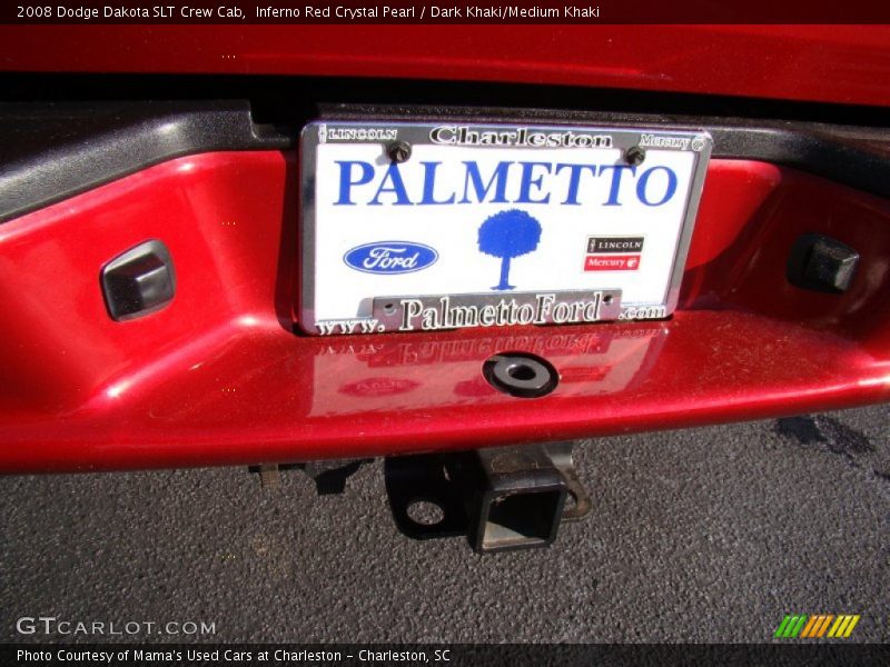 Inferno Red Crystal Pearl / Dark Khaki/Medium Khaki 2008 Dodge Dakota SLT Crew Cab
