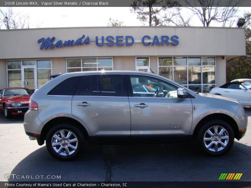 Vapor Silver Metallic / Charcoal Black 2008 Lincoln MKX