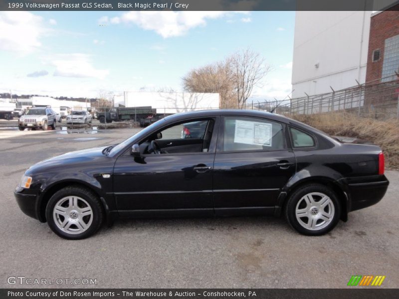 Black Magic Pearl / Grey 1999 Volkswagen Passat GLS Sedan