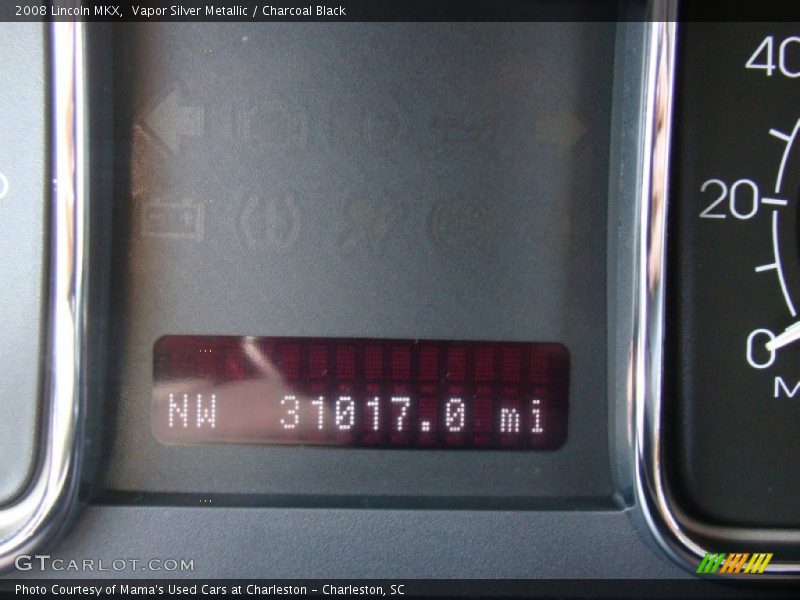 Vapor Silver Metallic / Charcoal Black 2008 Lincoln MKX