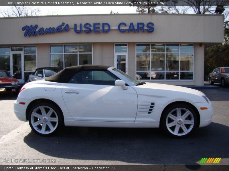 Alabaster White / Dark Slate Gray/Medium Slate Gray 2006 Chrysler Crossfire Limited Roadster