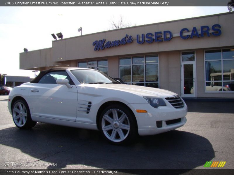Alabaster White / Dark Slate Gray/Medium Slate Gray 2006 Chrysler Crossfire Limited Roadster