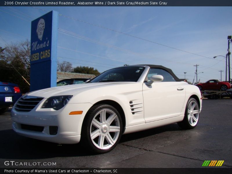 Alabaster White / Dark Slate Gray/Medium Slate Gray 2006 Chrysler Crossfire Limited Roadster
