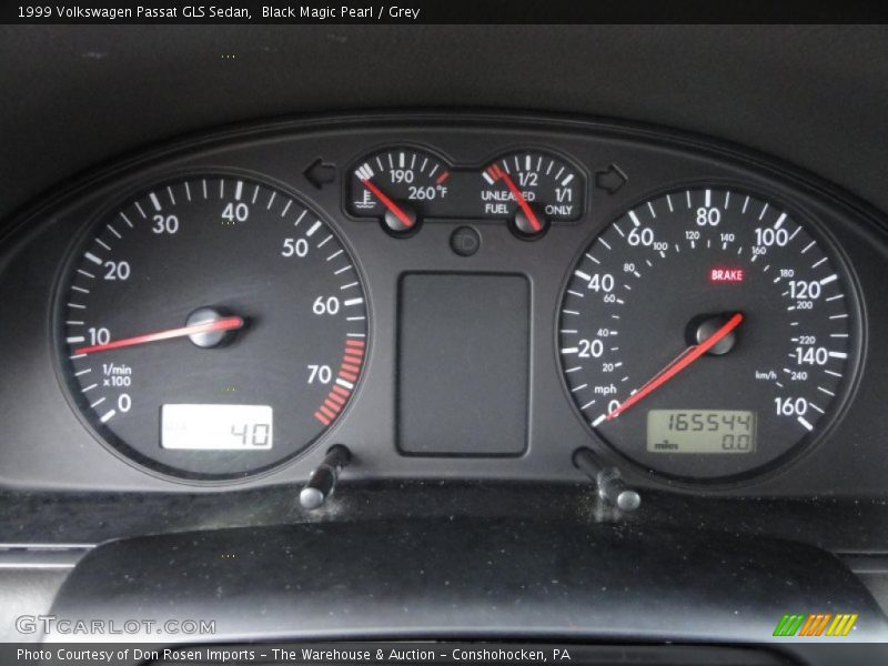 Black Magic Pearl / Grey 1999 Volkswagen Passat GLS Sedan