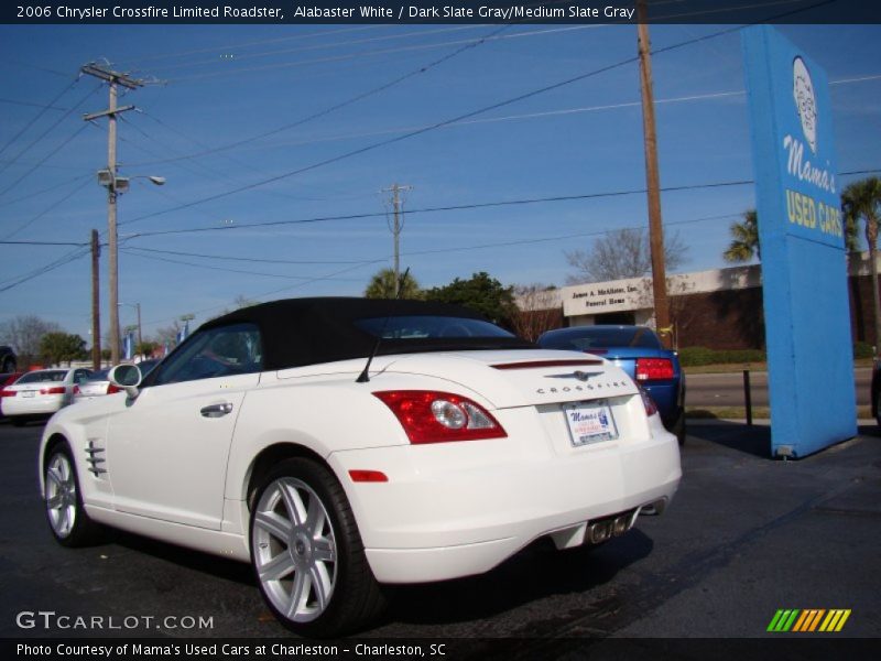 Alabaster White / Dark Slate Gray/Medium Slate Gray 2006 Chrysler Crossfire Limited Roadster