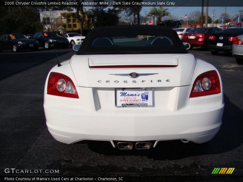 Alabaster White / Dark Slate Gray/Medium Slate Gray 2006 Chrysler Crossfire Limited Roadster