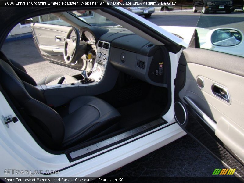 Alabaster White / Dark Slate Gray/Medium Slate Gray 2006 Chrysler Crossfire Limited Roadster