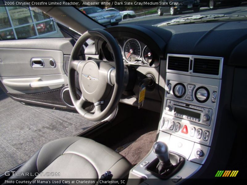 Alabaster White / Dark Slate Gray/Medium Slate Gray 2006 Chrysler Crossfire Limited Roadster