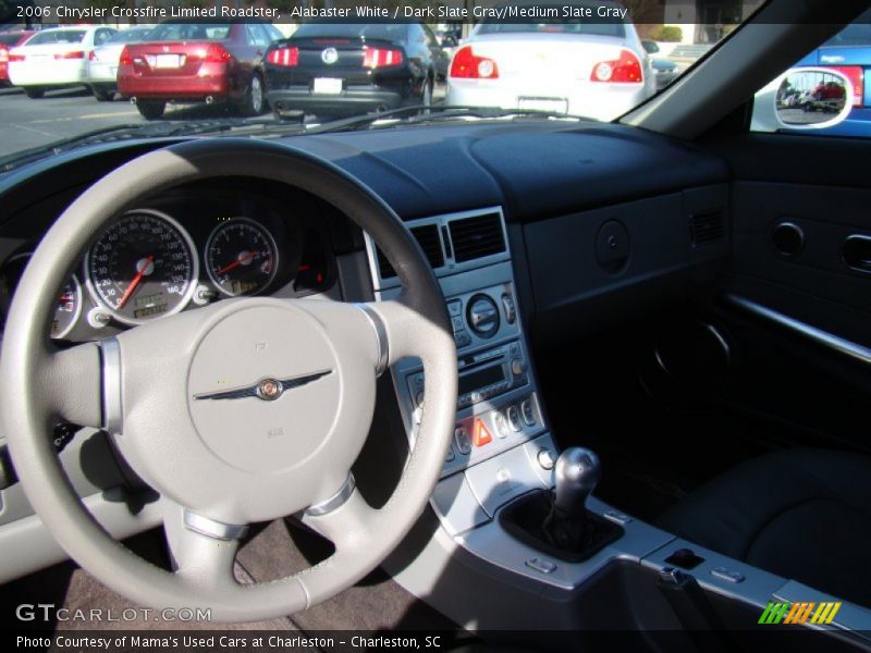 Alabaster White / Dark Slate Gray/Medium Slate Gray 2006 Chrysler Crossfire Limited Roadster