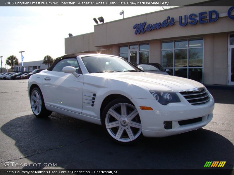 Alabaster White / Dark Slate Gray/Medium Slate Gray 2006 Chrysler Crossfire Limited Roadster