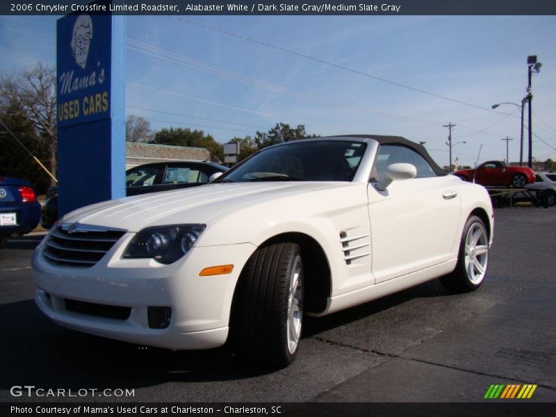 Alabaster White / Dark Slate Gray/Medium Slate Gray 2006 Chrysler Crossfire Limited Roadster