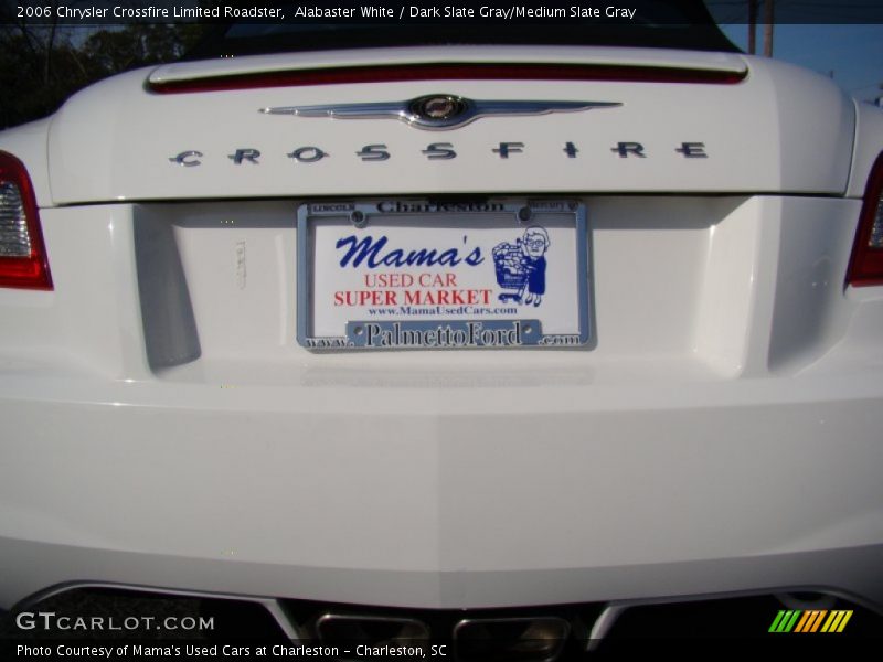 Alabaster White / Dark Slate Gray/Medium Slate Gray 2006 Chrysler Crossfire Limited Roadster