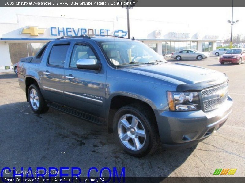 Blue Granite Metallic / Light Titanium 2009 Chevrolet Avalanche LTZ 4x4