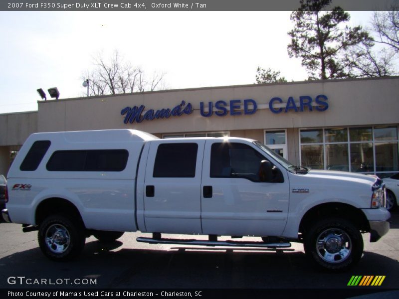 Oxford White / Tan 2007 Ford F350 Super Duty XLT Crew Cab 4x4