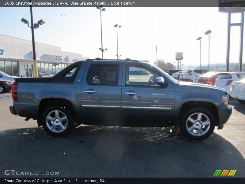 Blue Granite Metallic / Light Titanium 2009 Chevrolet Avalanche LTZ 4x4