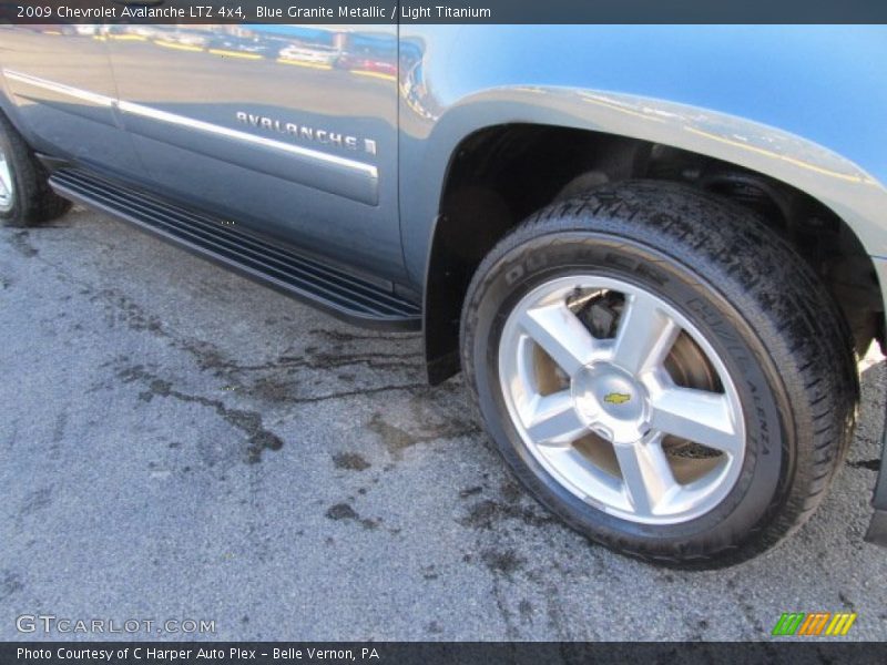 Blue Granite Metallic / Light Titanium 2009 Chevrolet Avalanche LTZ 4x4