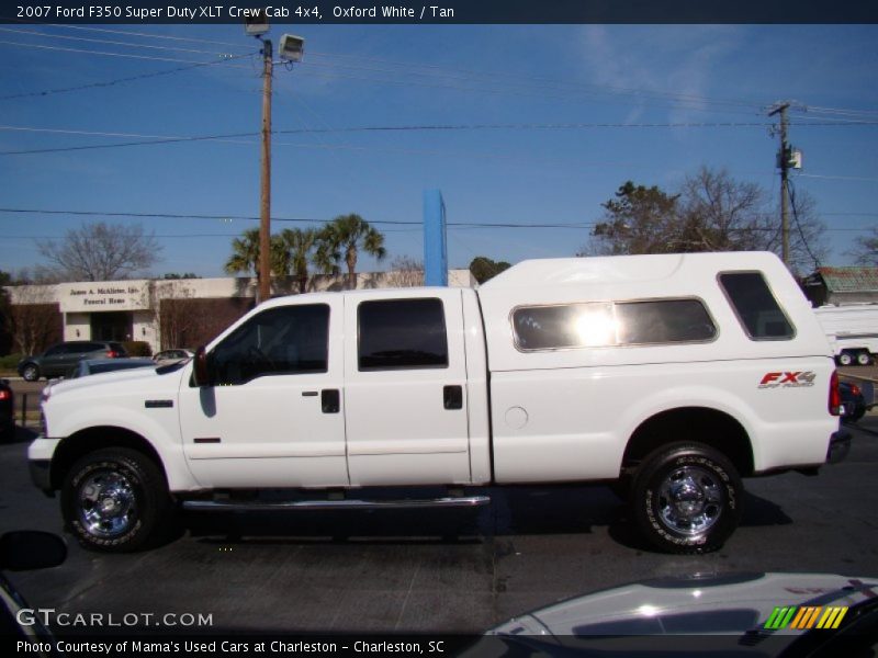 Oxford White / Tan 2007 Ford F350 Super Duty XLT Crew Cab 4x4