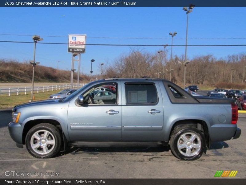 Blue Granite Metallic / Light Titanium 2009 Chevrolet Avalanche LTZ 4x4