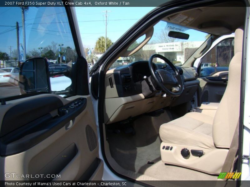 Oxford White / Tan 2007 Ford F350 Super Duty XLT Crew Cab 4x4