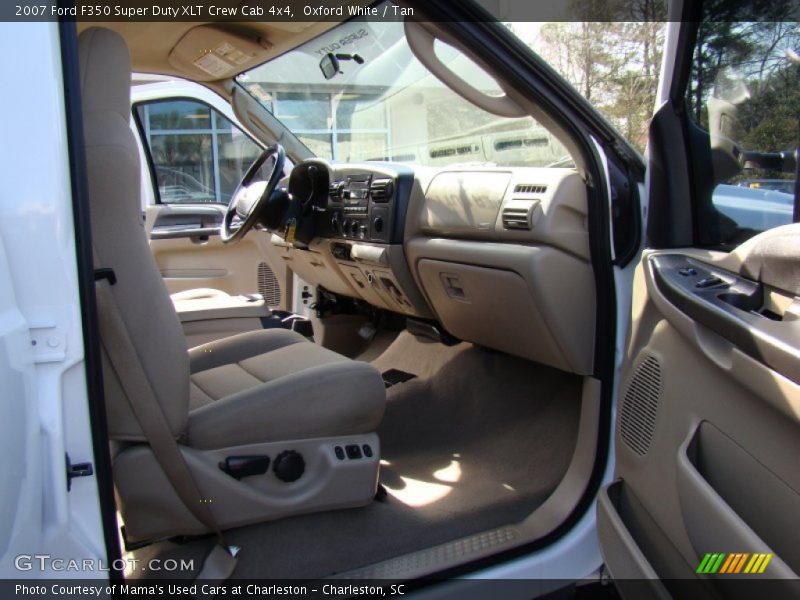 Oxford White / Tan 2007 Ford F350 Super Duty XLT Crew Cab 4x4