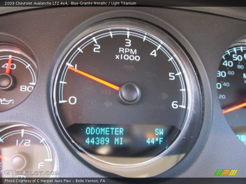 Blue Granite Metallic / Light Titanium 2009 Chevrolet Avalanche LTZ 4x4