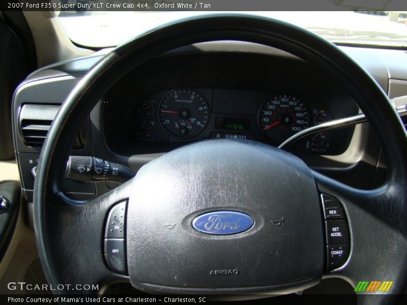 Oxford White / Tan 2007 Ford F350 Super Duty XLT Crew Cab 4x4