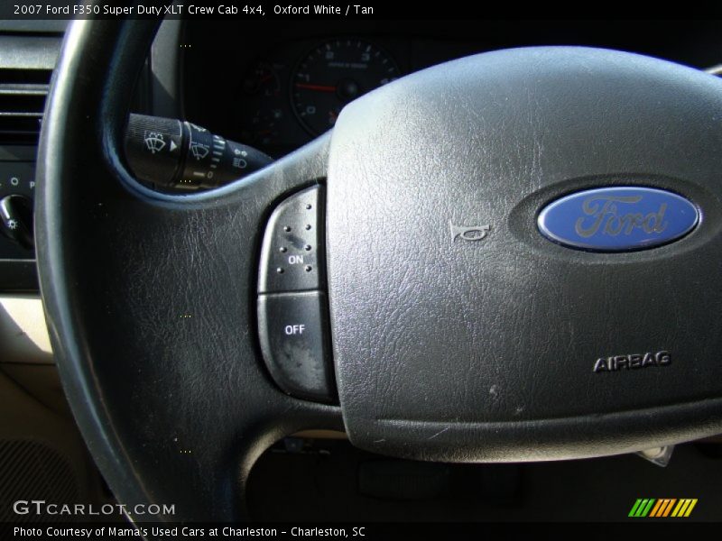 Oxford White / Tan 2007 Ford F350 Super Duty XLT Crew Cab 4x4