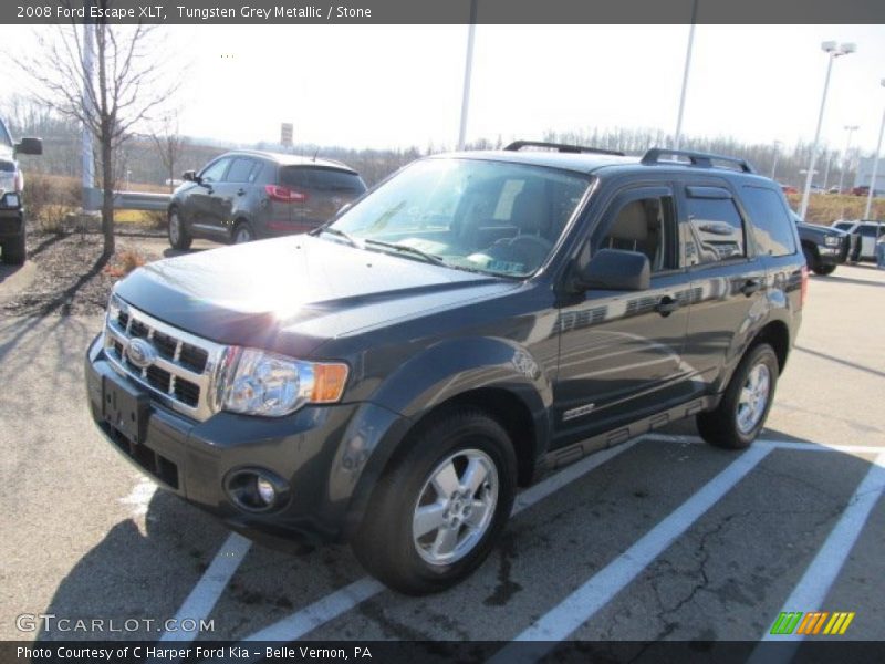 Tungsten Grey Metallic / Stone 2008 Ford Escape XLT