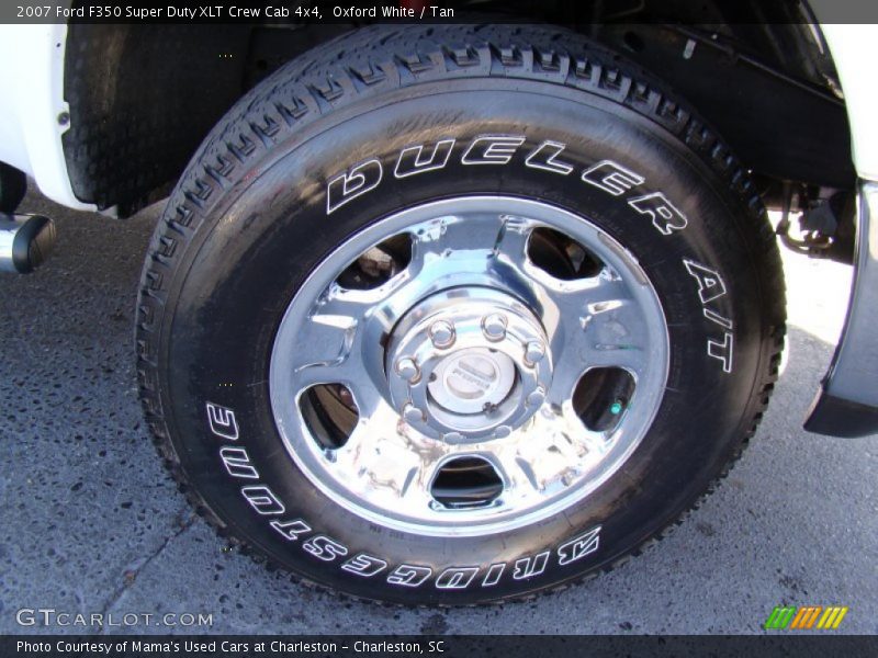 Oxford White / Tan 2007 Ford F350 Super Duty XLT Crew Cab 4x4