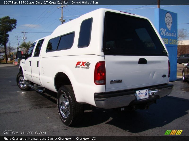 Oxford White / Tan 2007 Ford F350 Super Duty XLT Crew Cab 4x4