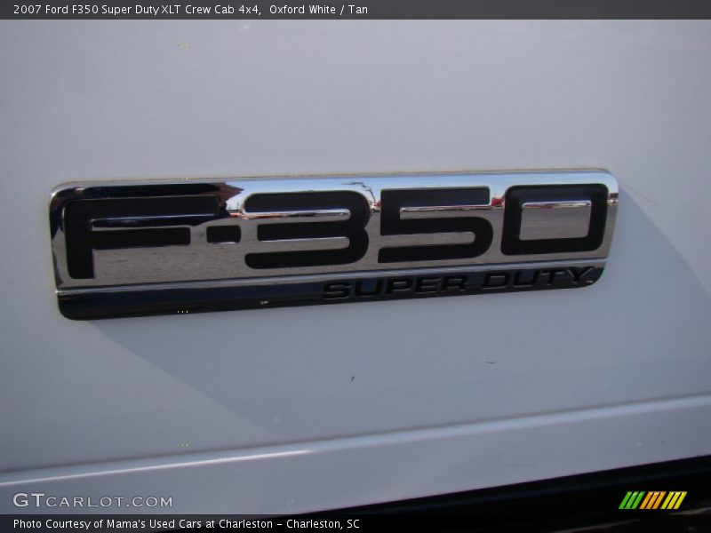 Oxford White / Tan 2007 Ford F350 Super Duty XLT Crew Cab 4x4