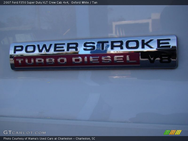Oxford White / Tan 2007 Ford F350 Super Duty XLT Crew Cab 4x4