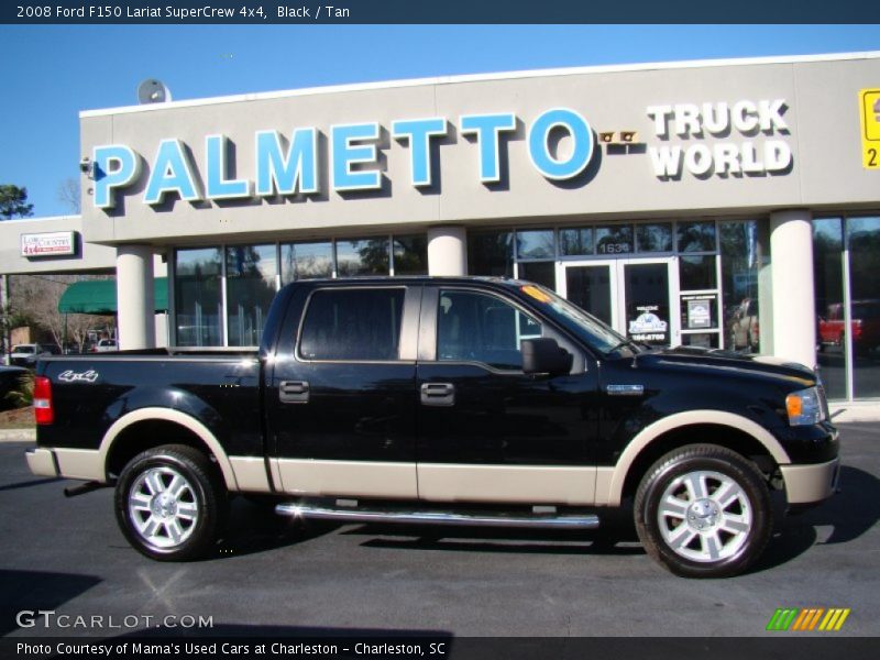 Black / Tan 2008 Ford F150 Lariat SuperCrew 4x4