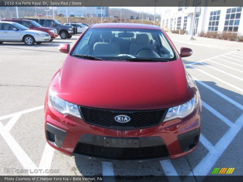 Spicy Red / Stone 2010 Kia Forte Koup EX