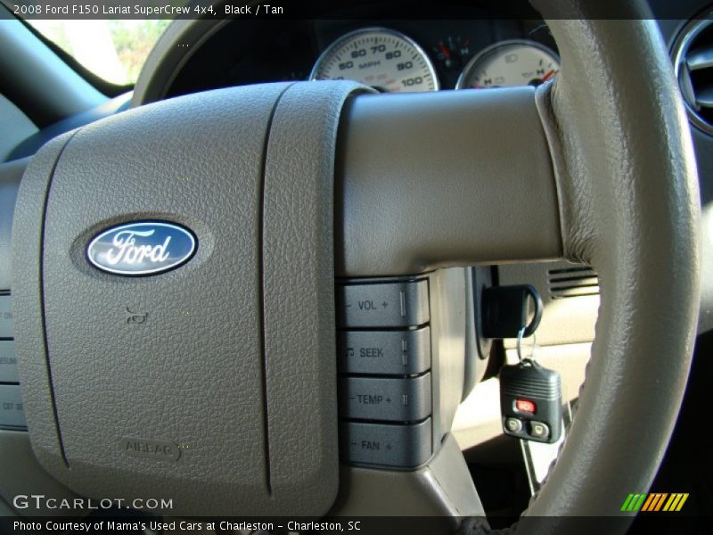 Black / Tan 2008 Ford F150 Lariat SuperCrew 4x4
